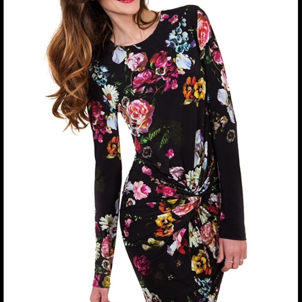 Ted Baker Black Floral Izzy Dress